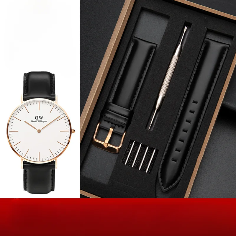 Daniel Wellington Watches & Jewelry Online Store - Ремешок для часов из натуральной кожи,