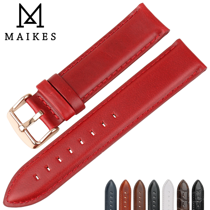 Daniel Wellington Watches & Jewelry Online Store - Ремешок MAIKES кожаный для наручных часов,