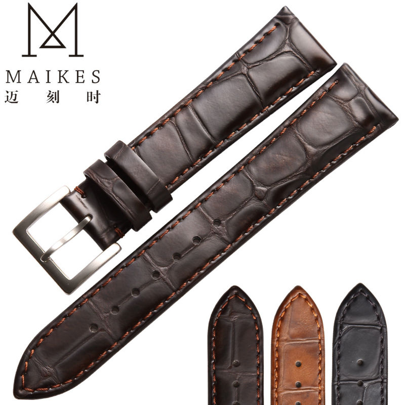Daniel Wellington Watches & Jewelry Online Store - Ремешок MAIKES из натуральной кожи для