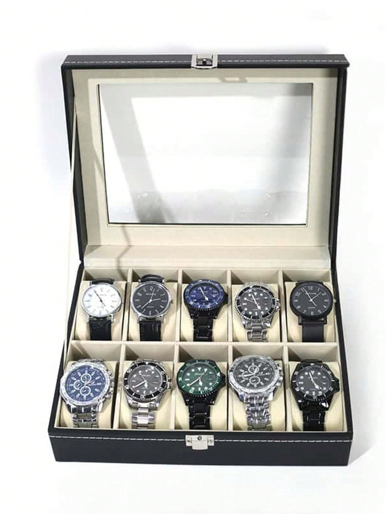 Jewelry Style Watches - Кожаная шкатулка для часов с замком,