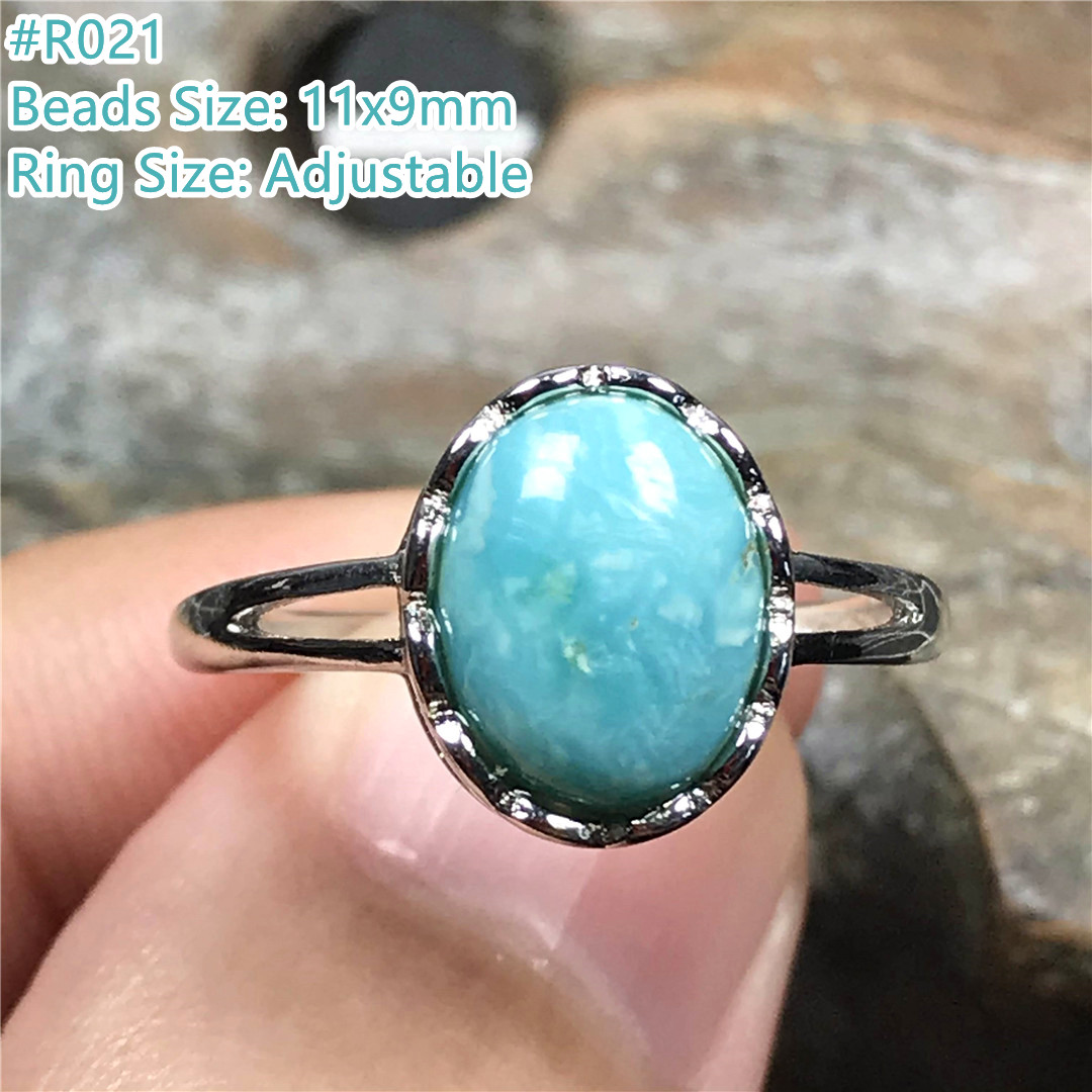 Turquoise Stone Ring - Топ Натуральный Бирюзовый Кольцо Ювелирные Изделия