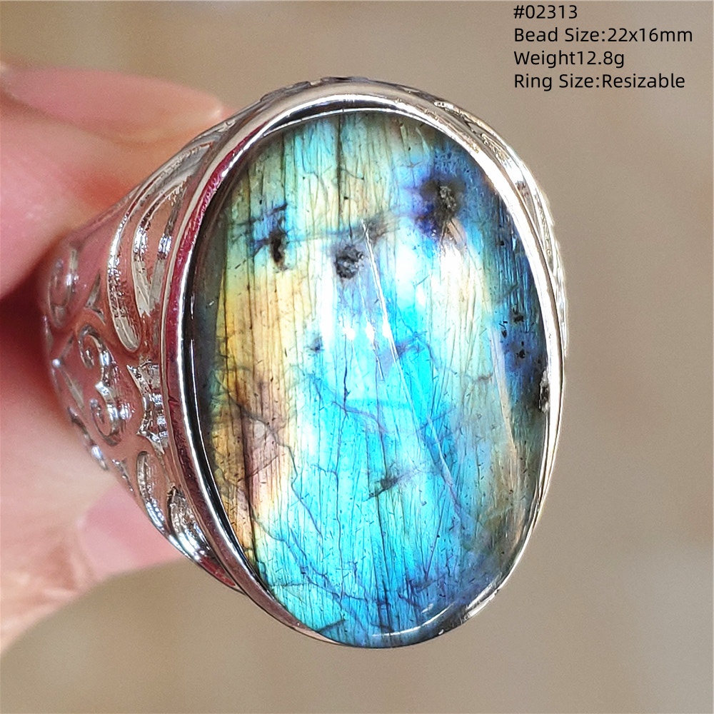 Натуральный красочный лабрадор – обзор и цена Turquoise Stone Ring