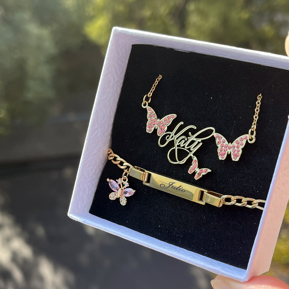 DUOYING, индивидуальный набор  – обзор и цена Engraved Name Necklace