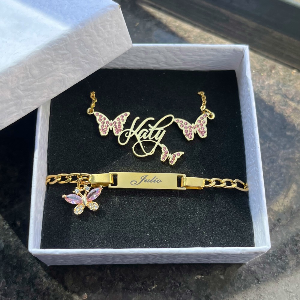 DUOYING, индивидуальный набор  – обзор и цена Engraved Name Necklace