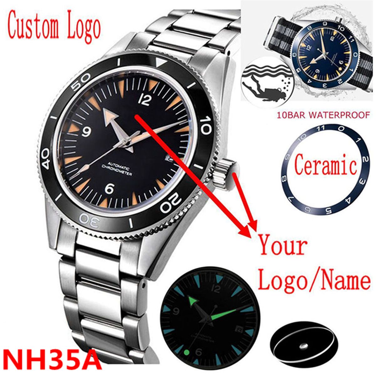 Часы с механизмом NH35 с индив – обзор и цена Jewelry Style Watches