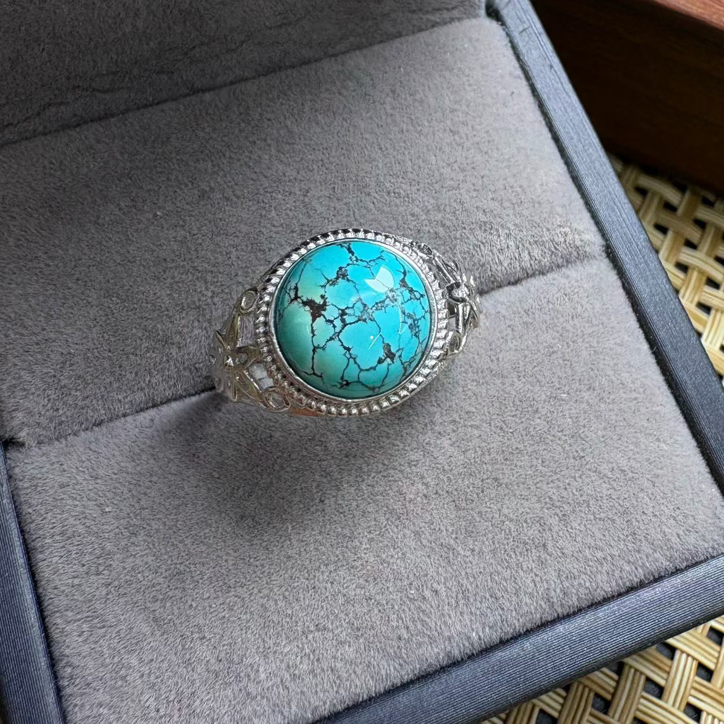 1 шт. кольцо Fengbaowu из нату – обзор и цена Turquoise Stone Ring