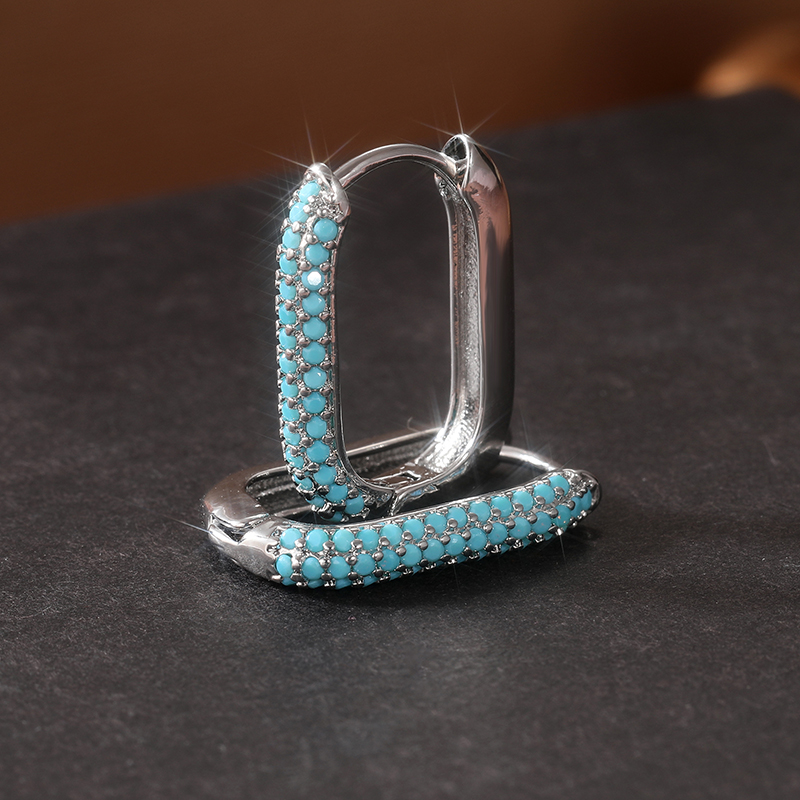 Изысканные серьги-кольца с ими – обзор и цена Turquoise Stone Ring