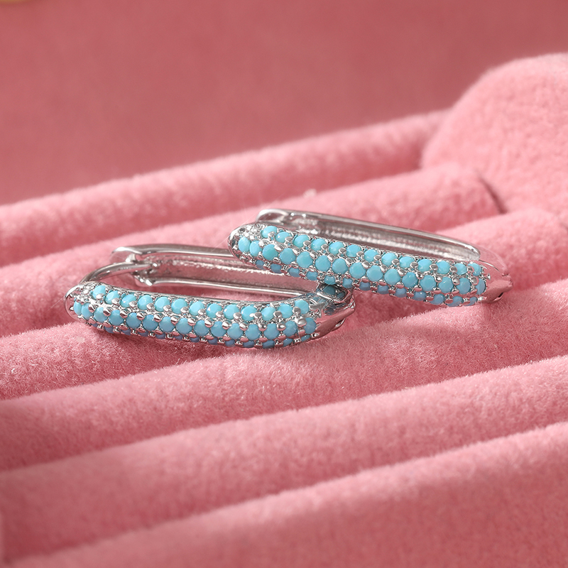 Изысканные серьги-кольца с ими – обзор и цена Turquoise Stone Ring