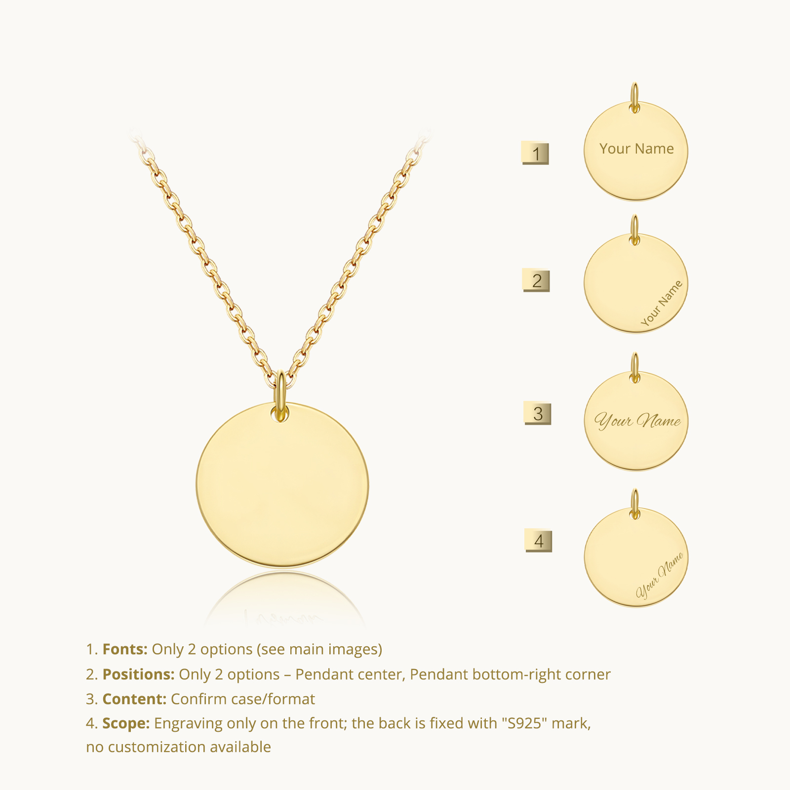 ANDYWEN стерлингового серебра  – обзор и цена Engraved Name Necklace
