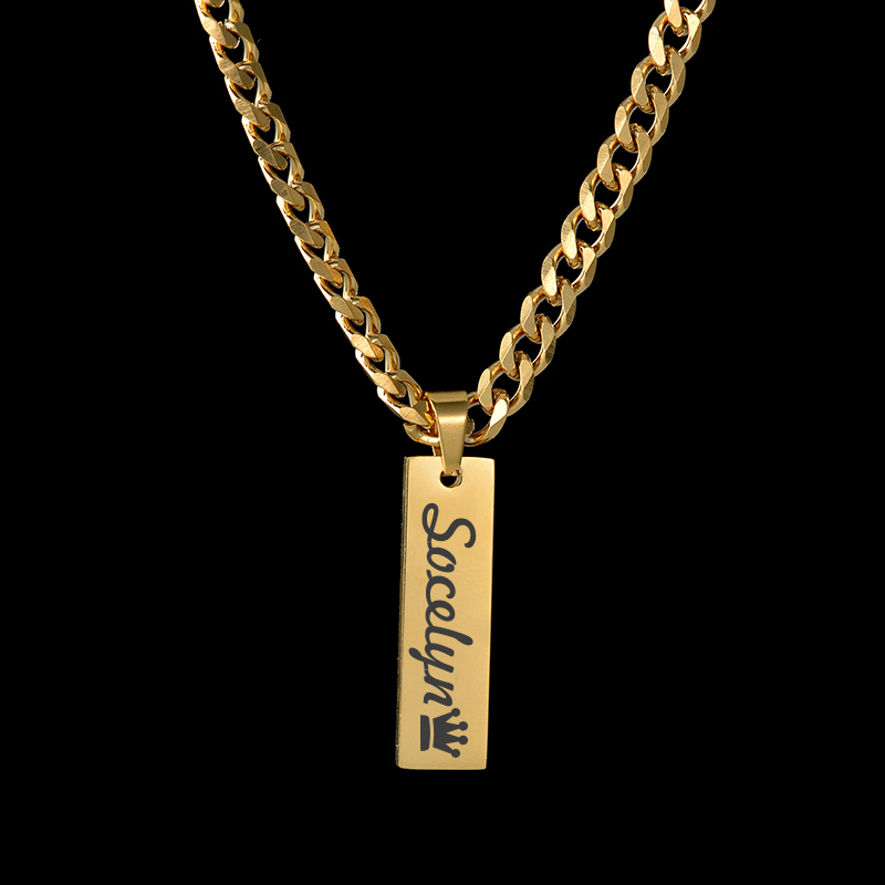 Goxijite ожерелье с гравировко – обзор и цена Engraved Name Necklace