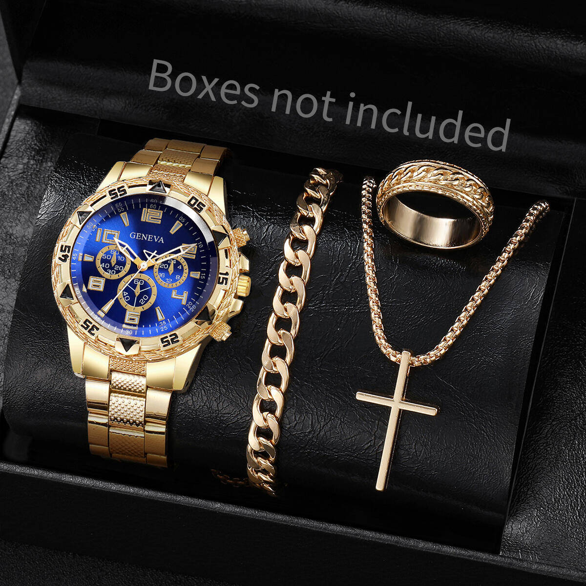4 шт./компл. Модные мужские де – обзор и цена Jewelry Style Watches