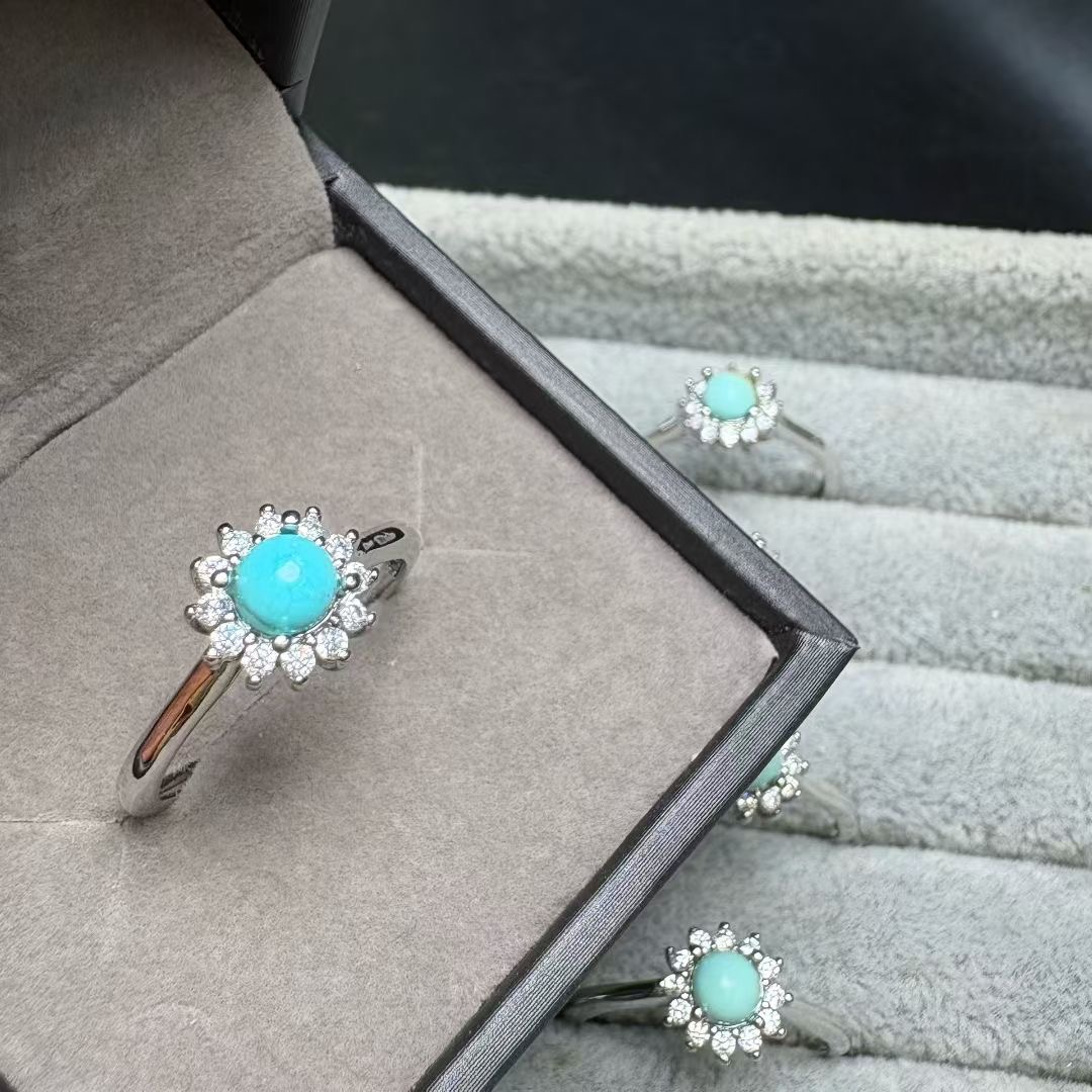1 шт. Fengbaowu кольцо с натур – обзор и цена Turquoise Stone Ring