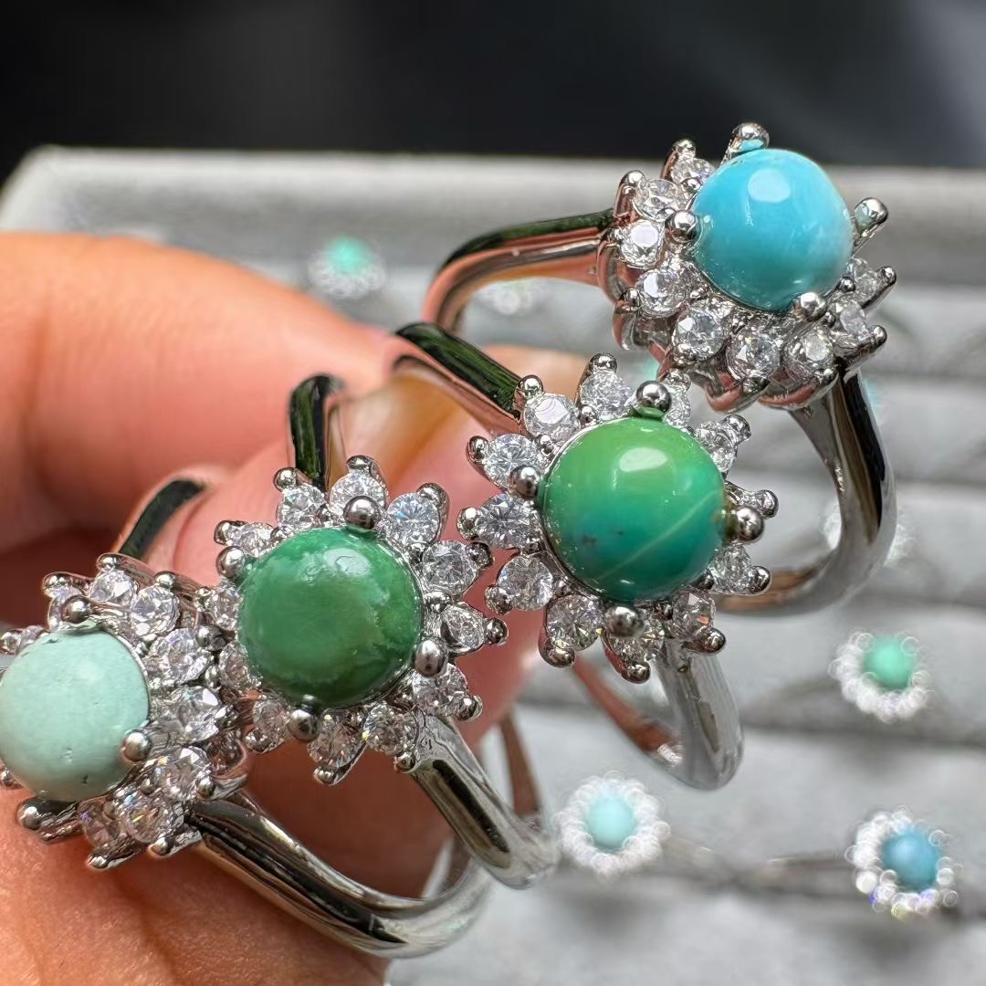 1 шт. Fengbaowu кольцо с натур – обзор и цена Turquoise Stone Ring