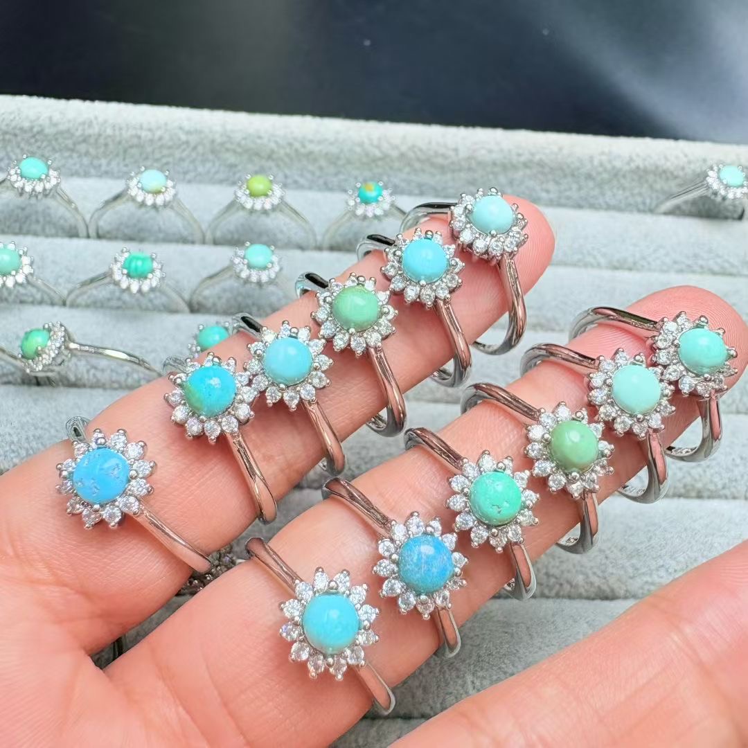 1 шт. Fengbaowu кольцо с натур – обзор и цена Turquoise Stone Ring