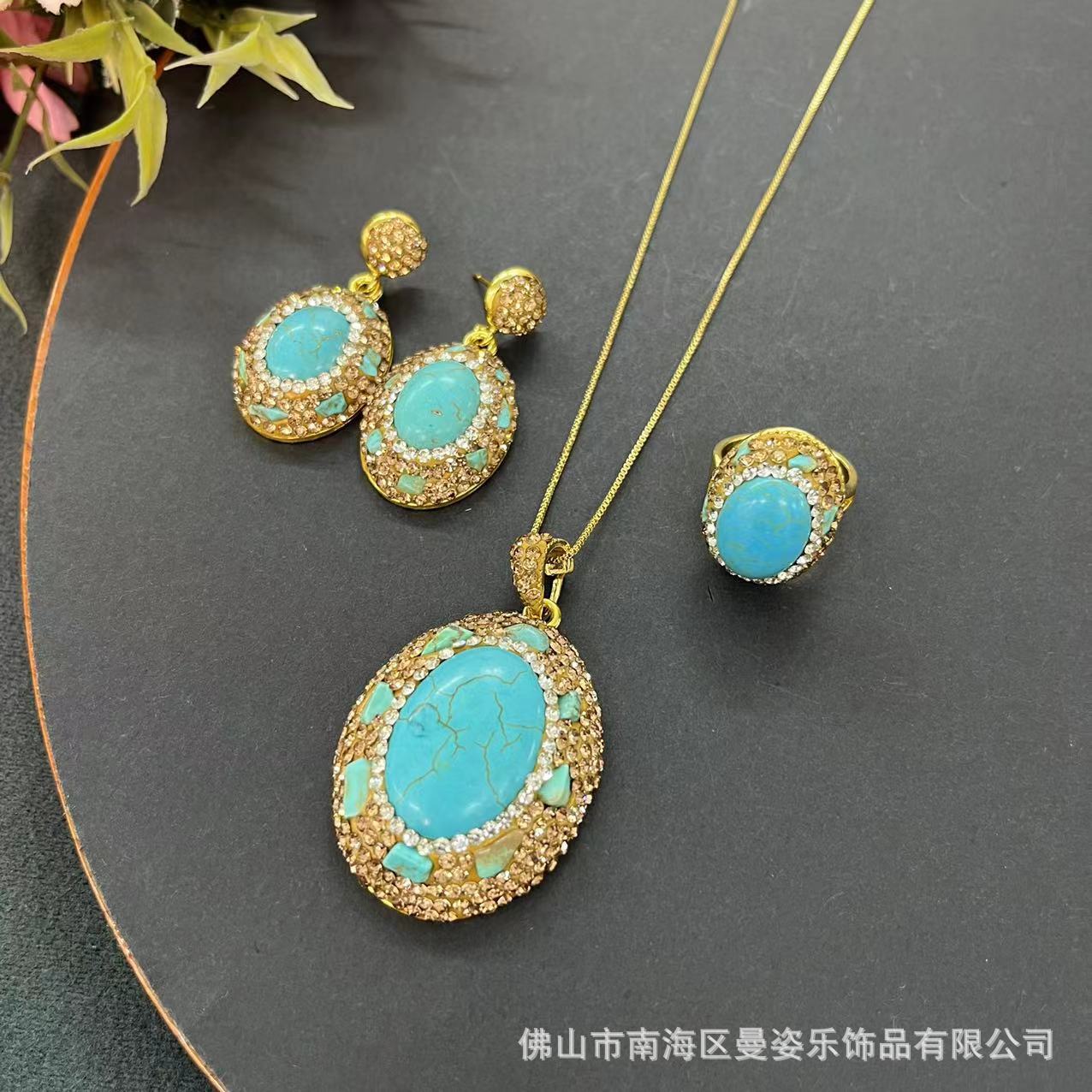 Набор украшений в ретро-стиле  – обзор и цена Turquoise Stone Ring